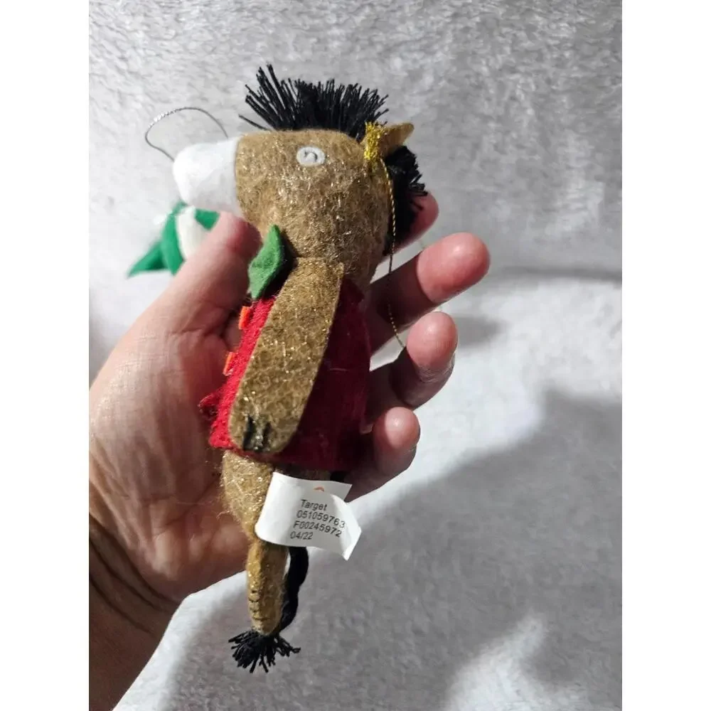 (3 pc) New Target Ornament Plush Horse Succulent Cactus Reindeer Different Sizes